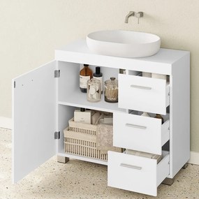 Szafka pod umywalkę IVY, 30x70x64 cm, biała Vasagle