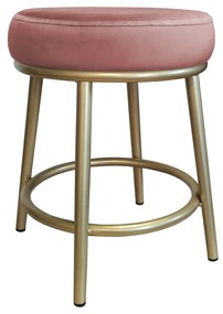 Taboret Ben noga metalowa złota MG58