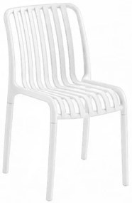 Plastowe krzesło TREGO, białe