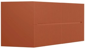 Szafka wisząca pod umywalkę ryflowana terakota, 150 cm - PAVANI