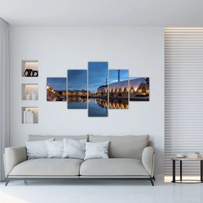 Obraz kanału wodnego - Göteborg (125x70 cm)
