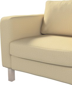 Pokrowiec na fotel Karlstad kolor beżowy tkanina połyskliwa, strukturalna