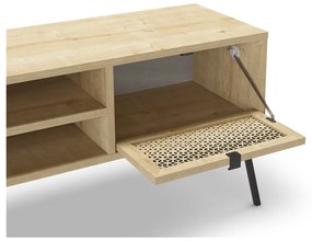 Szafka pod TV w dekorze dębu 140x51 cm Ecrin – Marckeric