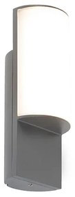Zewnetrzna Nowoczesna lampa ścienna zewnętrzna ciemnoszara z LED - Harry Nowoczesny Oswietlenie zewnetrzne