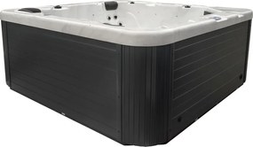 JACUZZI OGRODOWE PREMIUM WANNA  SPA 5-OSOBOWA WHITE OBUDOWA BROWN 195x195 CM