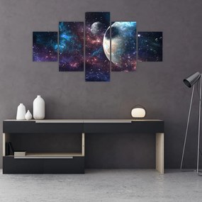 Obraz kosmosu (125x70 cm)
