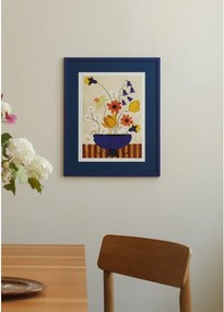 Plakat 30x40 cm Colourful Bunch in Blue Vase – Frankie Penwill – The Poster Club