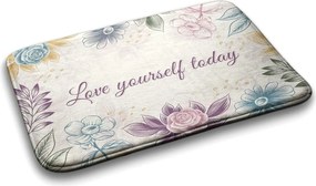 Dywanik antypoślizgowy do łazienki Dywanik antypoślizgowy do łazienki Kwiatowy wzór