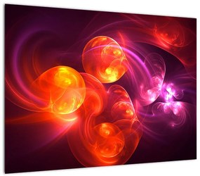 Obraz na szkle - nowoczesna abstrakcja (70x50 cm)
