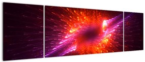 Obraz współczesnej ciernistej abstrakcji (170x50 cm)