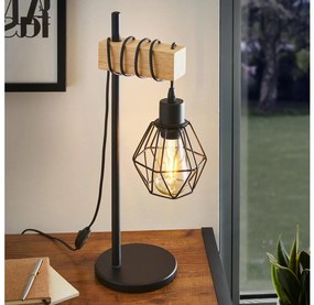 Eglo 44079 - Lampa stołowa TOWNSHEND 1xE27/60W/230V