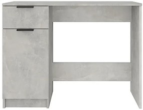 Biurko 100 cm w kolorze szarego betonu - Reves
