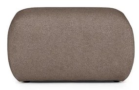Brązowy podnóżek z materiału bouclé Mirel – Rodier