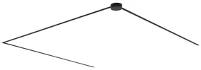 Nowoczesny system oświetlenia szynowego, czarny, jednofazowy, 600 cm, z okrągłym zasilaczem - Magnetic Nowoczesny Oswietlenie wewnetrzne