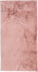 Dywan Futrzany Różowy 70x130 cm Włochaty Miękki Dekoracyjny Antypoślizgowy