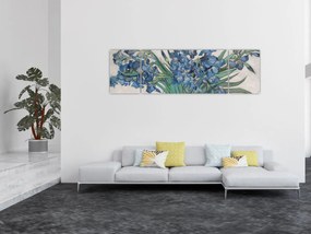 Obraz - Vincent van Gogh, Irises, reprodukcje (170x50 cm)