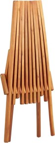 Drewniane krzesło ogrodowe Nolim 2X - brązowe