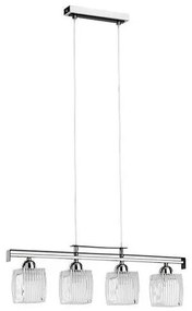 Lampa wisząca na przewodzie ALMA 4xE14/10W/230V, błyszczący chrom
