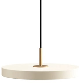 Kremowa lampa wisząca LED ze ściemniaczem i metalowym kloszem ø 31 cm Asteria Plus Mini – UMAGE