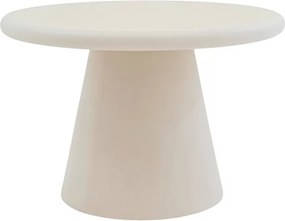 Stolik kawowy okrągły Clav 60 cm - beżowy