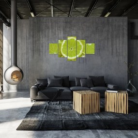 Obraz - pokrojone cytryny (125x70 cm)