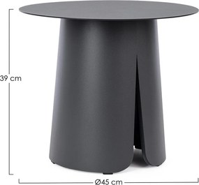 Aluminiowy okrągły stolik ogrodowy ø 45 cm Bryan – Bizzotto