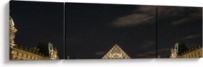 Obraz - Luwr w nocy (170x50 cm)