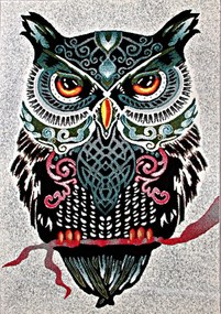 Dywan Koloreo Tattoo Puchacz - sowa, sówka, sowy 133x190 Prostokąt
