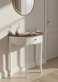 Stolik typu konsola z brązowym blatem A0-D35