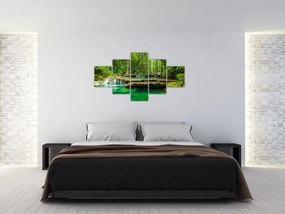 Obraz - Wodospad Erawan w Kanchanaburi, Tajlandia (125x70 cm)