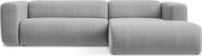 Jasnoszary narożnik (prawostronny/z szezlongiem) Ekahi – Makamii