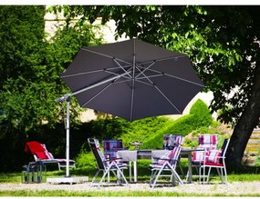 EXPERT 350P - parasol ogrodowy z drążkiem bocznym : Substancja Desen - T840