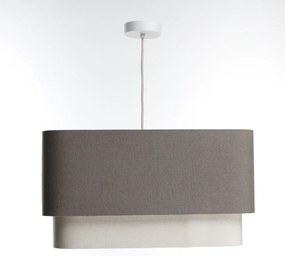 Lampa wisząca KWADRO DUO 003 51x47cm brązowa/kremowa BPS KONCEPT