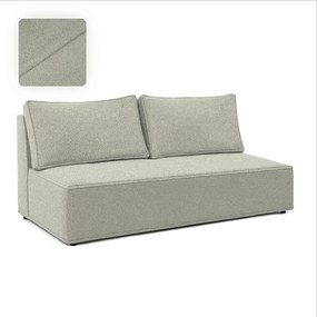 Sofa z Funkcją Spania MAVIA Szara Boucle Nowoczesna