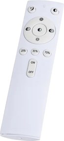 Lampa sufitowa biała 33 cm z wbudowanym LED i ściemniaczem z pilotem - Iene