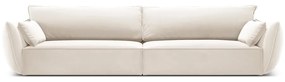 Beżowa aksamitna sofa 248 cm Vanda – Mazzini Sofas