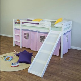 Łóżko piętrowe 90x200 cm różowe 1464