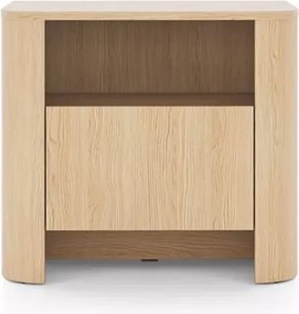 Szafka nocna Solvero z szufladą i półką – nowoczesny design, dąb vicenza/kaszmir