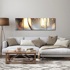 Obraz świecącej żarówki (170x50 cm)