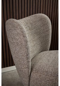 Beżowy fotel z materiału bouclé Elmont – Actona