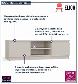 Szafka RTV kaszmirowa 120 cm A0-K06