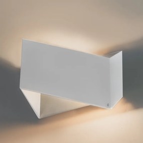 Designerska lampa ścienna biała - Fold
