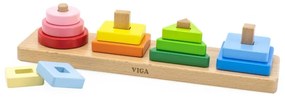 Viga drewniany geometryczny sorter układanka