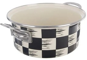 Orion Emaliowany rondel Szachownica Lem, 2,2 l,średnica 20 cm