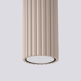 Plafon KARBON 60 taupe ryflowany SOLLUX  LIGHTING