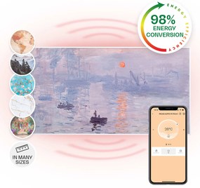 Klarstein Wonderwall Art Smart 700W 60x120cm Obraz na podczerwień Wschód słońca