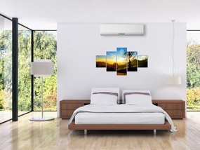 Obraz wschodu słońca (125x70 cm)