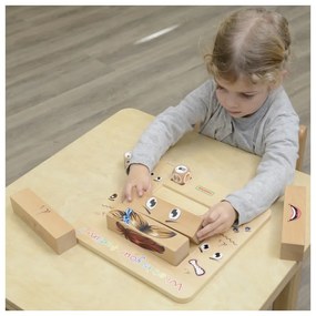 Masterkidz nauka emocji gra drewniana montessori