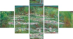 Obraz - Claude Monet, The Japanese Footbridge, reprodukcje (125x70 cm)