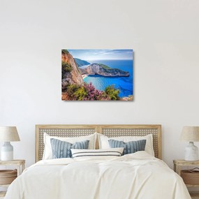 Obraz na szkle - Plaża Navagio, Grecja (70x50 cm)